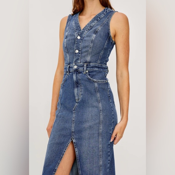 Rails Dresses & Skirts - Rails Westwood Denim Midi Dress Blue Stone Wash size XL